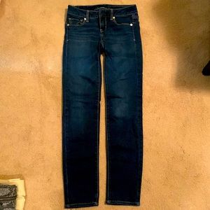 American Eagle High Rise Skinny Jeans in Dark Wash